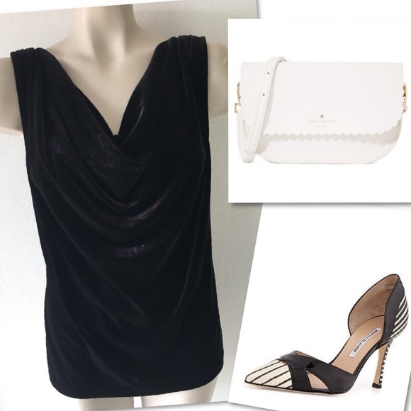 Lauren Ralph Lauren Tops - LAUREN RALPH LAUREN VELVET COWL NECK TOP BLOUSE L Lauren Ralph Lauren Tops - LAUREN RALPH LAUREN VELVET COWL NECK TOP BLOUSE L